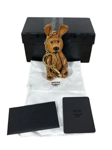 MCM Visetos Conejito Conejo Llavero Anillo Bolso Dije COÑAC - NUEVO con Caja y Papeles - Imagen 1 de 4