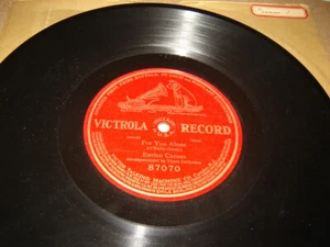 78 RPM Enrico Caruso - For You Alone 1-sided record Victrola 87070 EXC shape - Picture 1 of 1