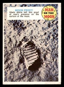 1970 Topps Man on the Moon #93 Moon Print NM