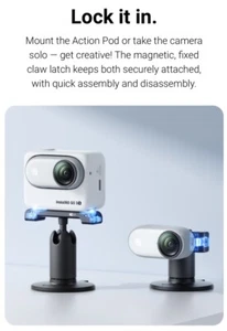 Soporte Pivotante Original Insta360 GO 3/GO 3S - Montaje Ajustable y Estable - Imagen 1 de 16