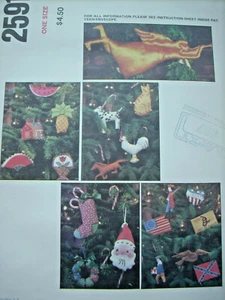 Vogue 2591 Christmas Ornament Pattern Vintage New Old Stock - Picture 1 of 5
