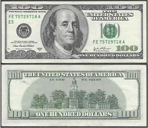 2003A US $100 One Hundred Dollar Bill Federal Reserve Note (Richmond Fed)- aUNC - Picture 1 of 7