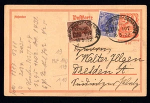 Correo de tren 1922 - "Delmenhorst - Osnabrück" tren 407, claro (230-X) - Imagen 1 de 1