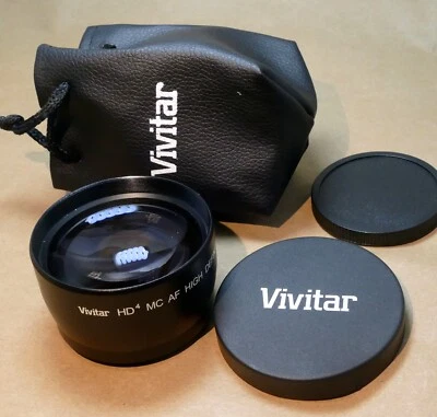 55mm (thread size) HD MC AF 2.2X Telephoto Lens w/ Macro for 18-55mm - Image 1 of 4