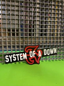 System of a Down AUFKLEBER SELTENE PROMO Vintage 7,5x3" Metall Vinyl Rarität - Bild 1 von 2