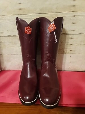 Botas de Vaquero Para Mujer Tony Lama Borgoña Roper Estilo 5B 7507L NUEVAS Foto 1 de 4