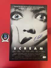 Neve Campbell signed 12x18 Scream Poster  Beckett BAS COA Wes Craven