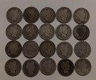 20 Barber Silver Dimes, All Mints 1892-1916