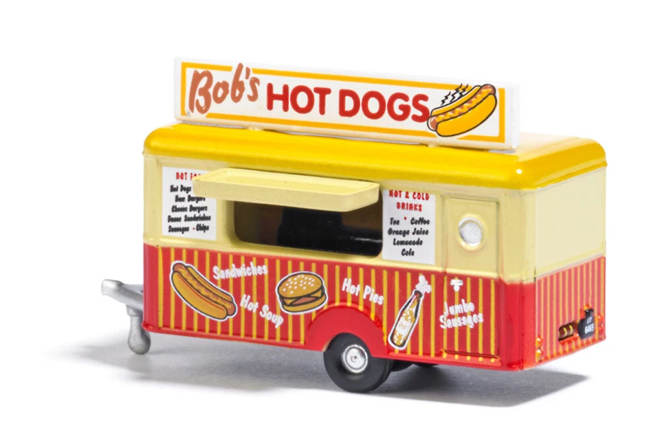 Busch 20011310 Busch Oxfordverkaufsanhänger " Hot Dogs ", N - Immagine 1 di 1