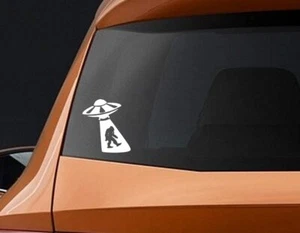 BERRYZILLA Alien UFO Entführung Bigfoot Aufkleber Sasquatch lustiges Auto Vinyl Aufkleber - Bild 1 von 3