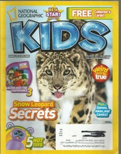 National Geographic Kids Magazine December 2011 January 2012 Snow Leopard