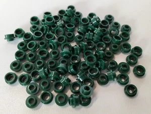 100x LEGO® Platte rund mit Loch / offene Noppe dunkelgrün / dark green 85861 NEU - Picture 1 of 1