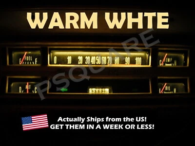 Gauge Cluster LED Dashboard Bulbs Warm White For Ford 70 72 F100 F350 Truck  - Image 1 of 2