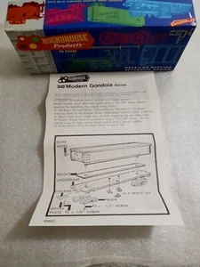 Ho Scale Round House 50' Modern Gondola (BOX ONLY) Red Lot 2 - Picture 1 of 3