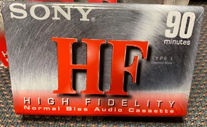 Sony HF 90 Audio Kassette leer normale Neigung Typ 1 neu versiegelt 90 Minuten - Bild 1 von 3