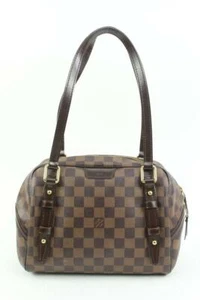 Louis Vuitton Discontinued Damier Ebene Rivington Bowler Shoulder Bag s214lv84 - Picture 1 of 12