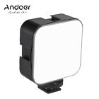 Andoer Mini LED Video Light Photography 6500K Dimmable 5W For Vlog Camera F4F6