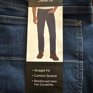 Kirkland Signature Mens Straight Fit Jean Blue Denim Size 32x34 - Picture 1 of 6