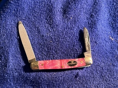 CUCHILLO PLUMA RUKO MARCADO MURDOCHS ROSA NÁCAR ASAS Foto 1 de 4