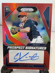 Colt Keith RC Auto Red Prizm #16/99 2024 Panini Prizm PS-CK Detroit Tigers - Bild 1 von 2