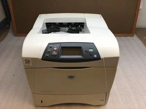 HP LaserJet 4250tn Workgroup Monochorome Laser Printer w/ 142k pg ct & 64% Toner - Picture 1 of 12