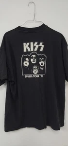 Vintage Kiss Shirt Single Stitch Made in USA Size XL Spring Tour 75 - Picture 1 of 4