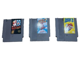 NES Game Lot Super Mario Bros Trilogy SMB, SMB 2 + SMB 3 (Nintendo) Games Only