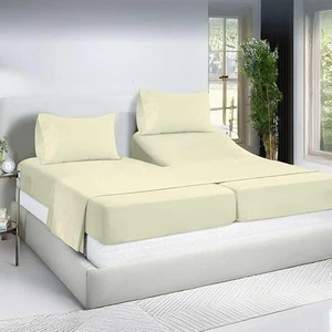 Sheet Sets for Adjustable Beds Deep Pocket Twin XL Fitted Sheet Sets for Adjusta - Picture 1 of 9