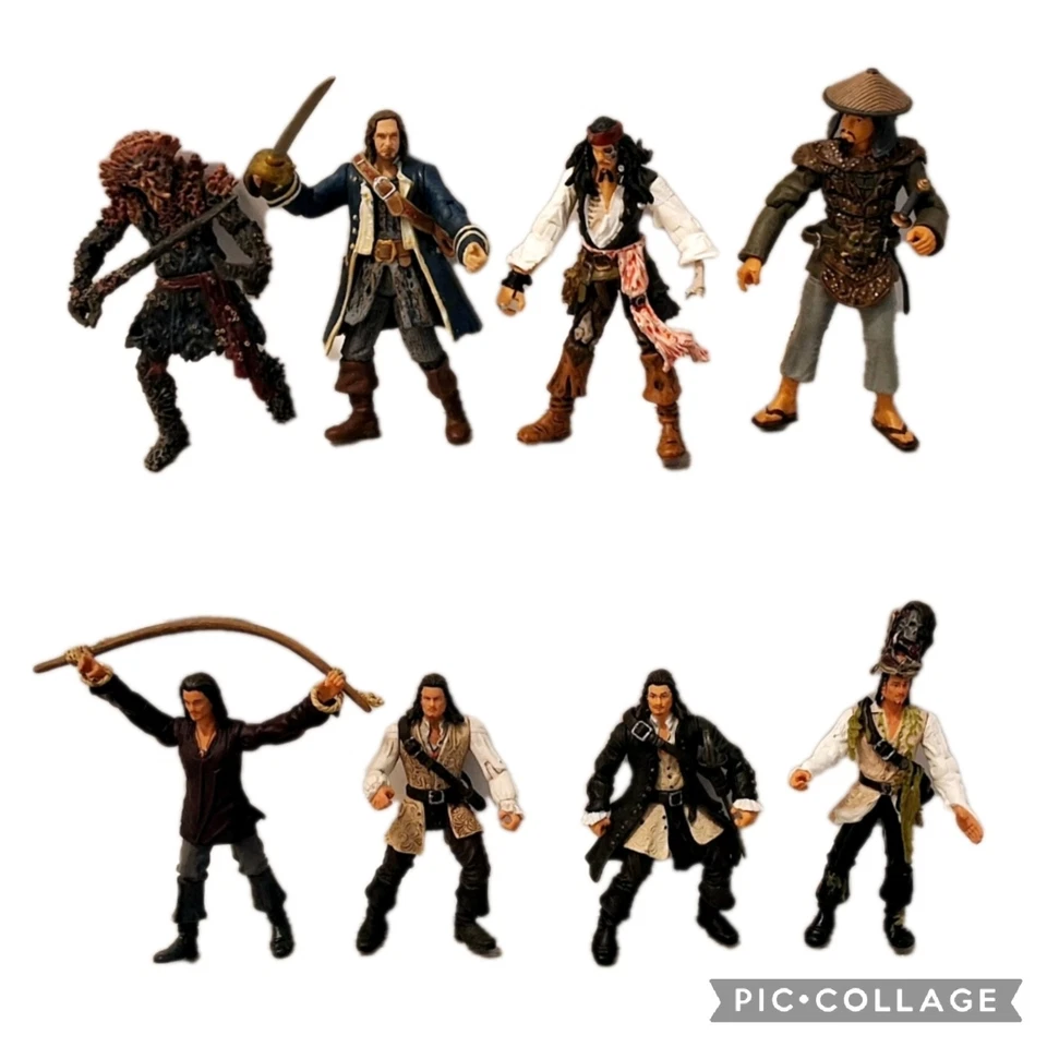 Lote Figuras Piratas del Caribe + Accesorios *8* Will Turner Jack Sparrow Foto 1 de 4