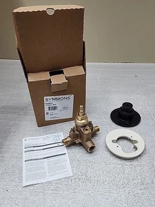 NEW Symmons S262XBODY Brass Temptrol Brass Tub & Shower Valve With Service Stops - Picture 1 of 17