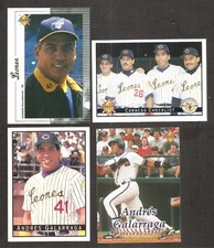 Andres Galarraga Line Up-Panini Venezuelan Cards Leones de Caracas 1993/2004