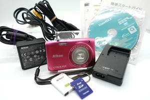 [Near Mint] NIKON COOLPIX S3100 Compact Digital Camera pink  【With box】 - Picture 1 of 15