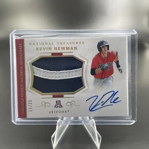 2018 Panini National Treasures Holo Gold /25 Kevin Newman #CMS-KN Auto Arizona - Picture 1 of 3