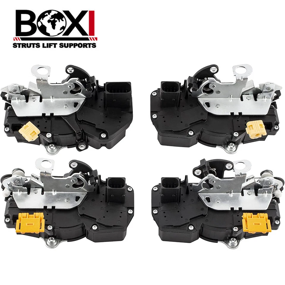 4x Actuador de cierre de puerta eléctrico R&L delantero + trasero para Chevy GMC Cadillac 07-09 Foto 1 de 4