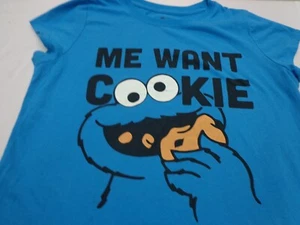 ME Want Cookie Monster Nightgown Sleep Shirt Women's Size Medium Sesame Street - Picture 1 of 7