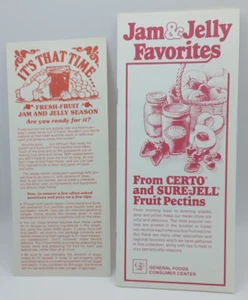 Jam and Jelly Favorites From Certo and Sure-Jell Fruit Pectins General Foods - Picture 1 of 4