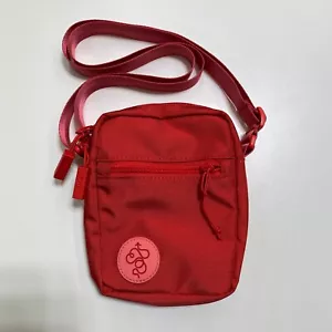 Baboon To The Moon Crossbody Sling Bag Womens S Red Adjustable Zip Hike Travel - Picture 1 of 13