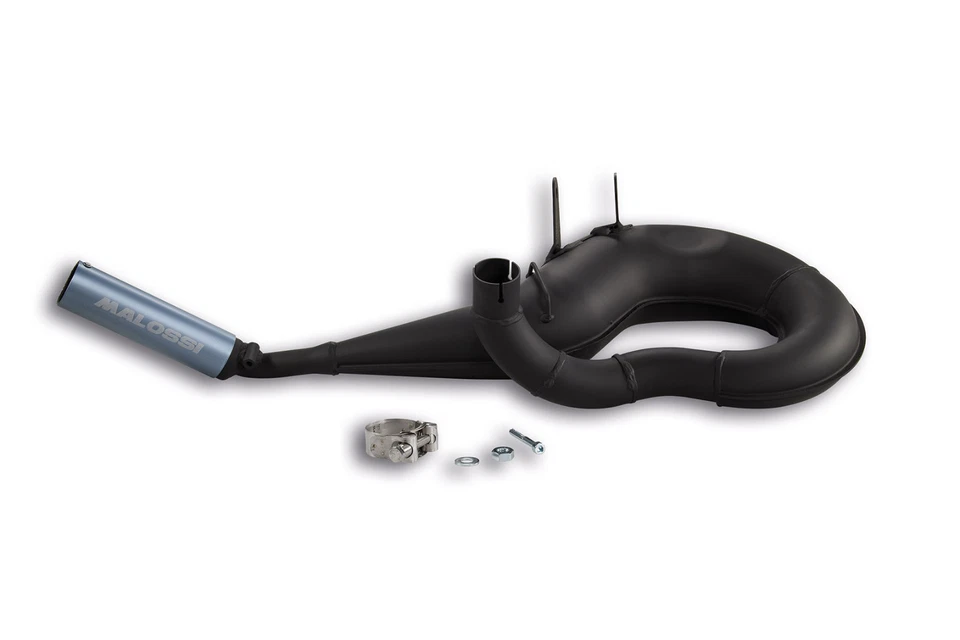 Marmitta Espansione Malossi POWER EXHAUST BLACK SOUND VESPA COSA 125 150 2T - Immagine 1 di 1