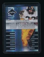 FRANCO HARRIS 2008 LEAF LIMITED TEAM TRADEMARKS #/999 *PITTSBURGH STEELERS*