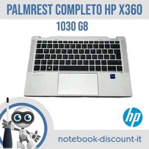 Palmrest komplett für Notebook HP X360 1030 G8 mit Keyboard DEU + TouchPad - Bild 1 von 7