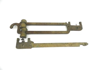 VINTAGE ANTIQUE HOWE SOLID BRASS SCALE WALL MOUNT MERCHANT WITH STORAGE WEAR - Picture 1 of 8