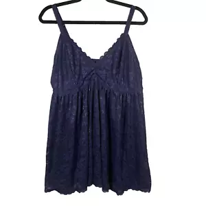 Torrid Babydoll Chemise 3X Lace Nightie Sheer Teddy Whimisgoth Witchy Sexy NWOT - Picture 1 of 13