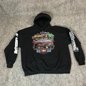Southern Racing Tractor Sweater Men's Size XL Black Motosports Hoodie Pullover - Picture 1 of 11