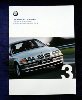 BMW 3er E46  Limousine Prospekt 2.1999  Modelle: 316i, 318i, 320i, 323i, 328i Foto 1 de 4