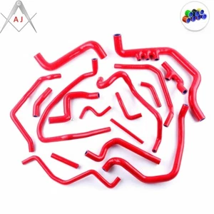 KIT MANGUERAS DE AGUA SILICONA ROJO APTO PARA RENAULT MEGANE 225 RS 2.0 16V 2002-2009 - Imagen 1 de 3