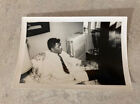 Vintage Bw Photo Black African American Man 1960S Or 50S Living Room