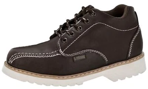 Mens Brown Work Shoes Laces Sneakers Non Slip Soft Toe 6, 6.5, 7.5, 10.5, 12 - Picture 1 of 5