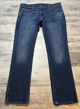 Hollister Jeans Mens 35x32 Blue Denim Epic Flex Classic Straight Fit Medium Wash
