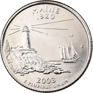 [#1501307] United States, Quarter, Quarter Dollar, 2003, U.S. Mint, Maine 1820 - Picture 1 of 2