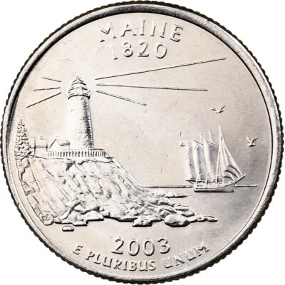 [#1501307] United States, Quarter, Quarter Dollar, 2003, U.S. Mint, Maine 1820 - Image 1 of 2